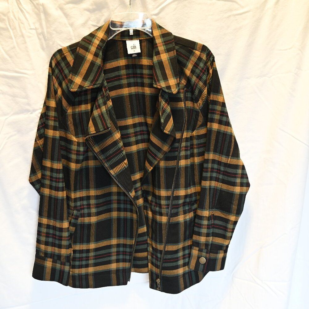 Women's CAbi light jacket multi color, size M medium